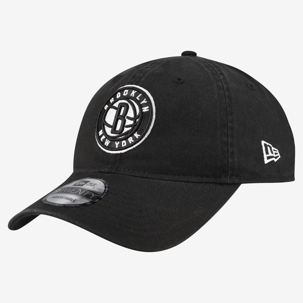  Brooklyn Nets New Era Team 9TWENTY Adjustable Hat - Black
