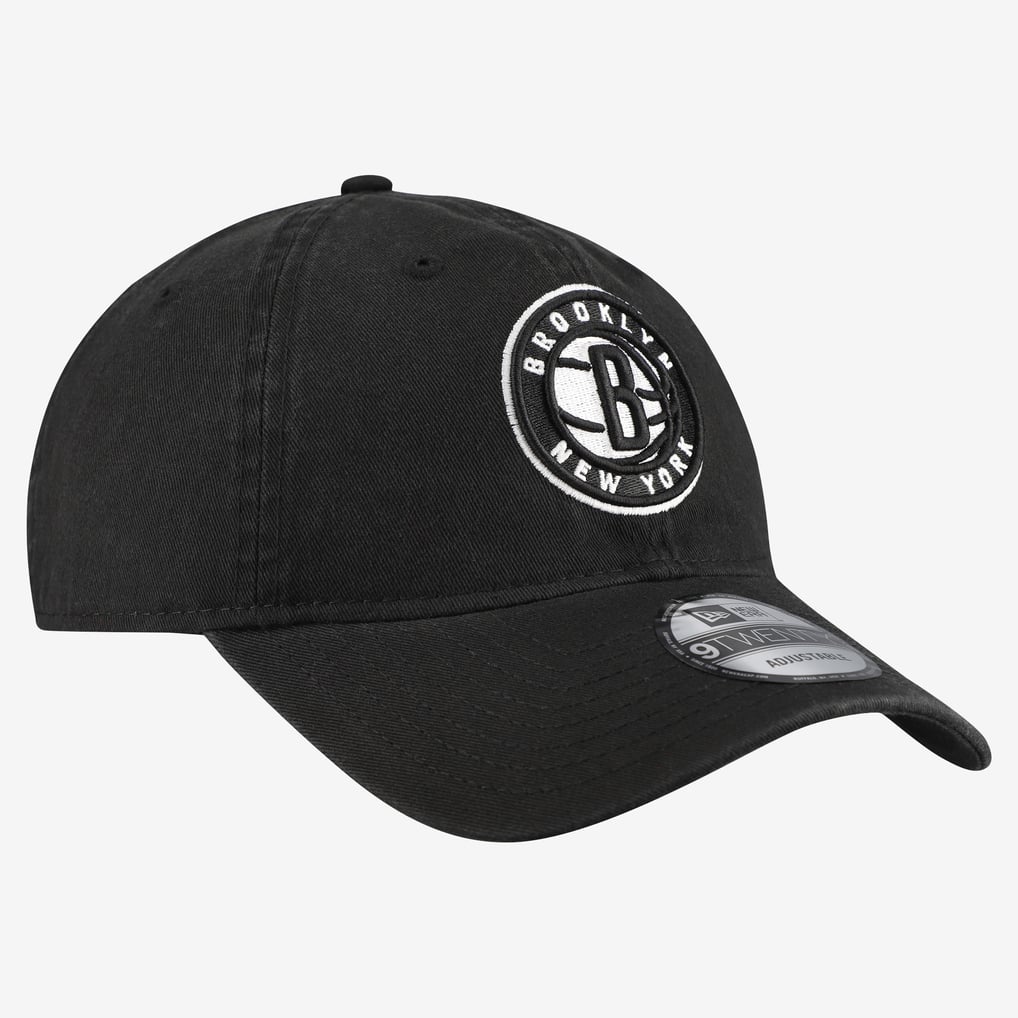  Brooklyn Nets New Era Team 9TWENTY Adjustable Hat - Black