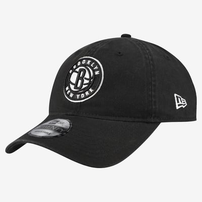  Brooklyn Nets New Era Team 9TWENTY Adjustable Hat - Black