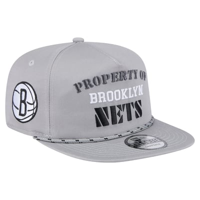 Brooklyn Nets New Era Throwback Property Of Golfer Snapback Hat - Gray