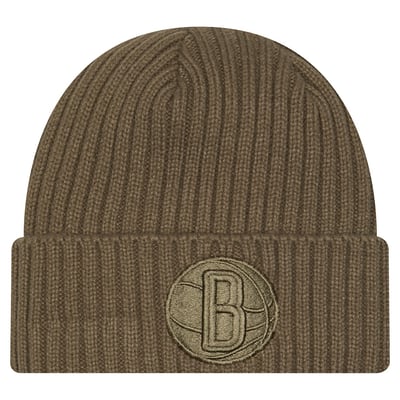 Brooklyn Nets New Era Color Pack Cuffed Knit Hat - Olive