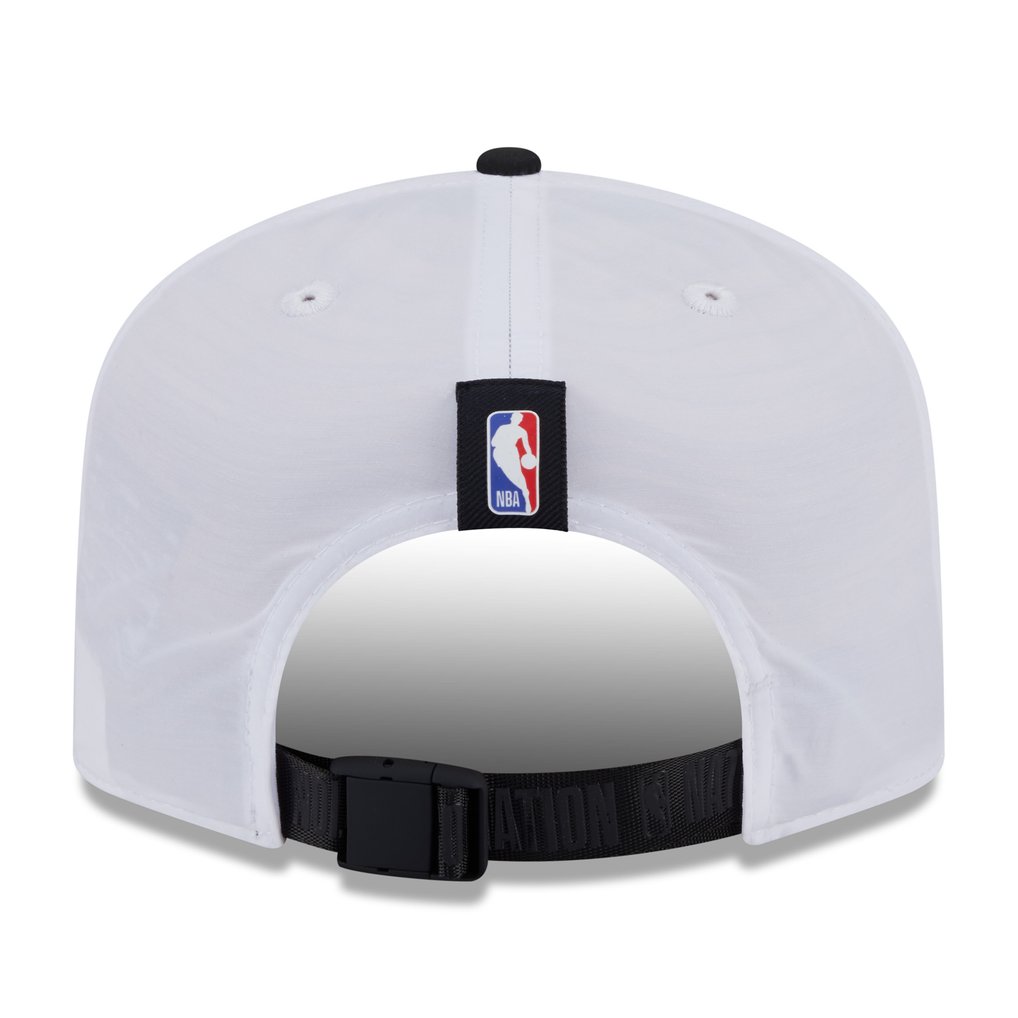 Brooklyn Nets New Era 2025 NBA Draft On-Stage Nylon 19TWENTY Adjustable Hat - White/Black