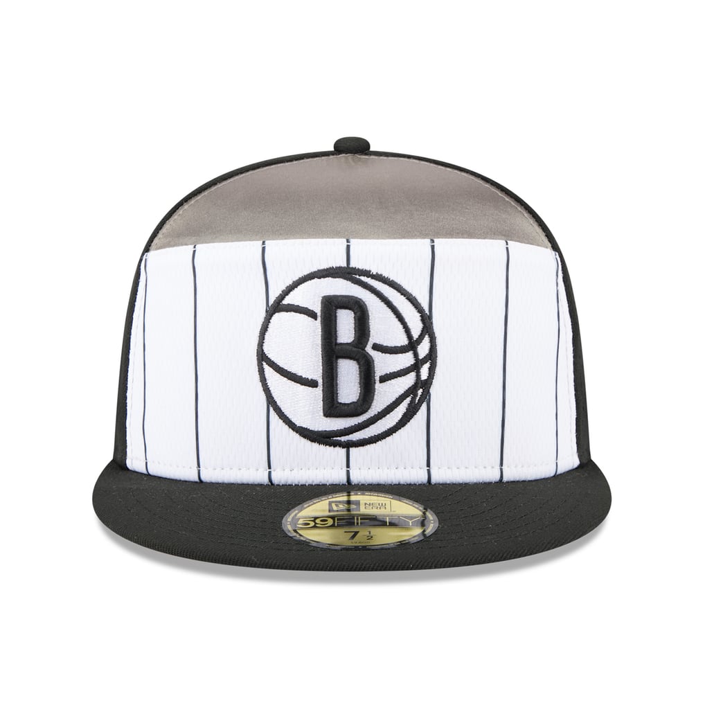  Brooklyn Nets New Era 2025 NBA Tip Off Split Panel 59FIFTY Fitted Hat - White/Black
