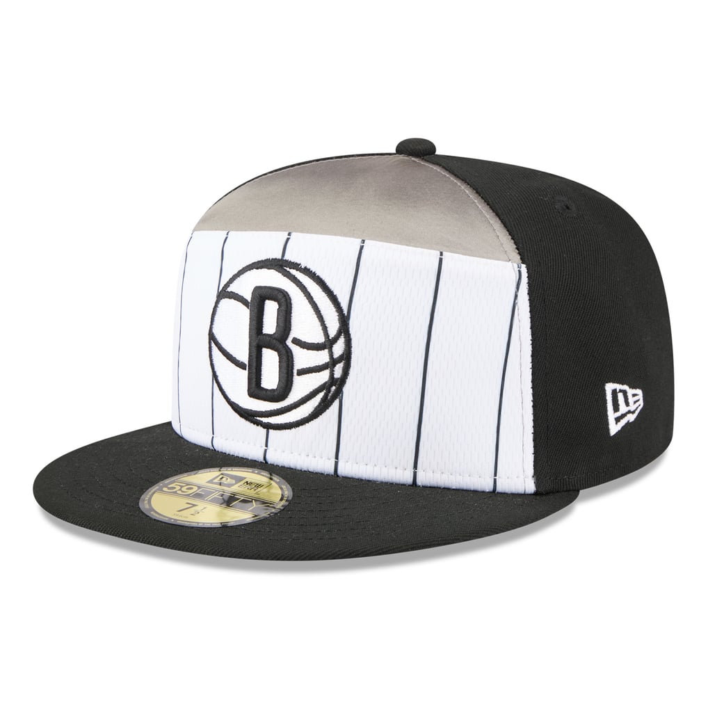  Brooklyn Nets New Era 2025 NBA Tip Off Split Panel 59FIFTY Fitted Hat - White/Black