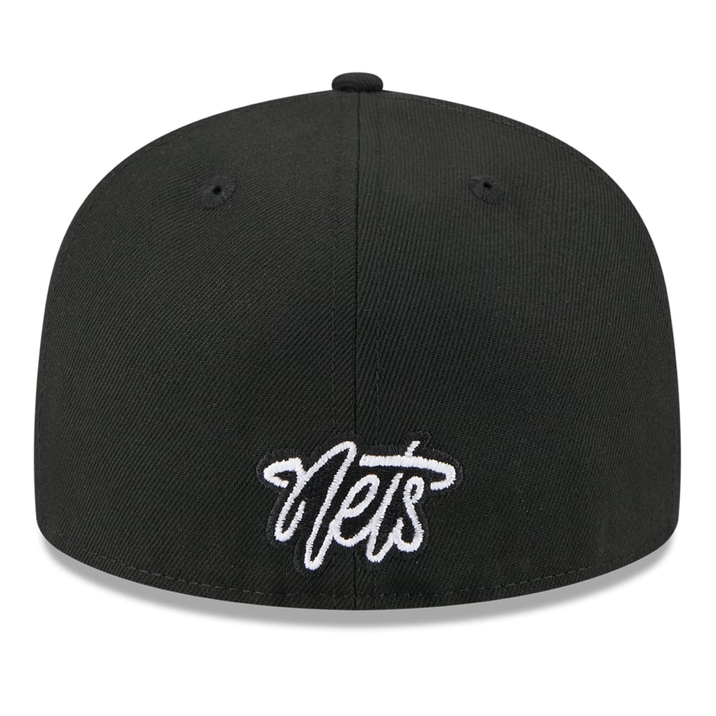  Brooklyn Nets New Era 2025 NBA Tip Off Split Panel 59FIFTY Fitted Hat - White/Black