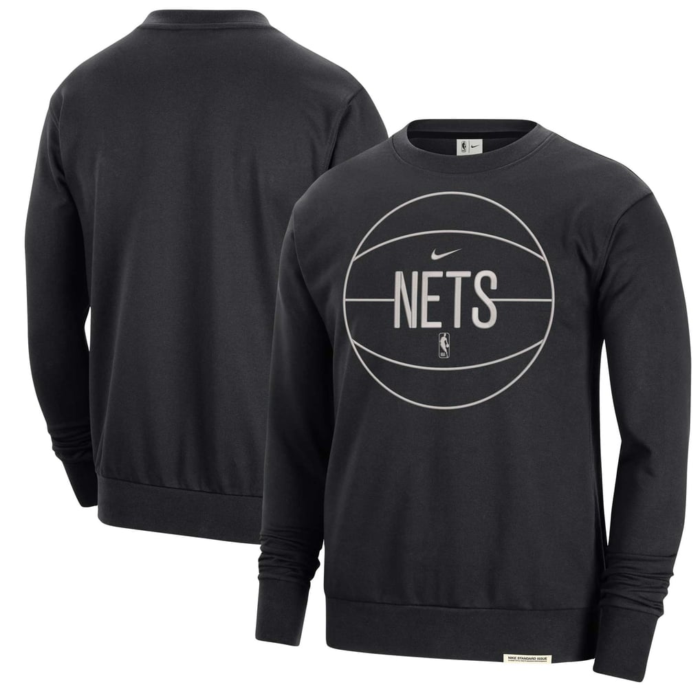 Brooklyn Nets Nike 2023/24 Authentic Standard Issue Travel Performance Pullover Sweatshirt - Black