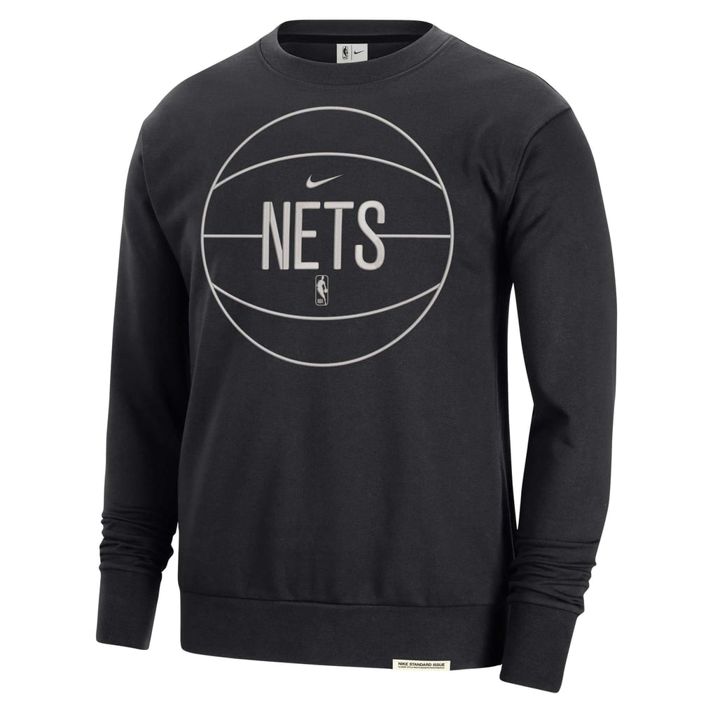 Brooklyn Nets Nike 2023/24 Authentic Standard Issue Travel Performance Pullover Sweatshirt - Black