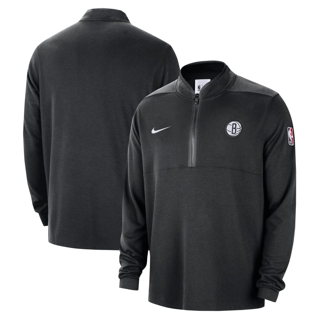 Brooklyn Nets Nike 2024/25 Courtside Performance Half-Zip Top - Black