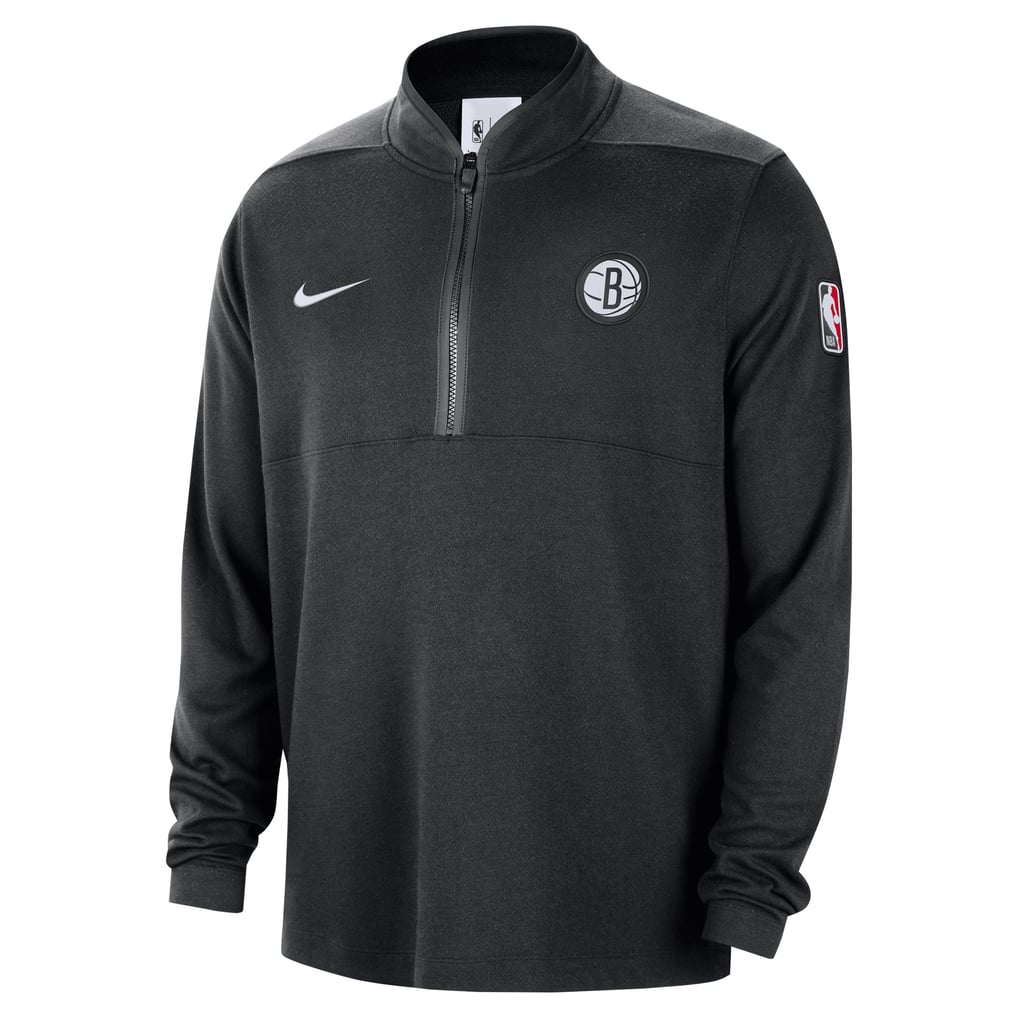 Brooklyn Nets Nike 2024/25 Courtside Performance Half-Zip Top - Black
