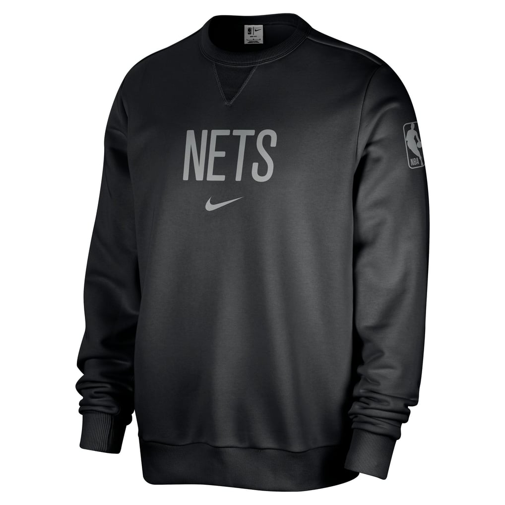 Brooklyn Nets Nike Courtside Standard Issue Performance Pullover Sweatshirt - Black