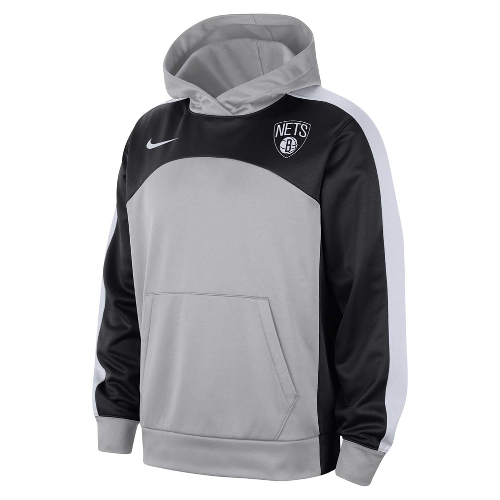 Brooklyn Nets Nike Authentic Starting Five Force Performance Pullover Hoodie - Silver/Black