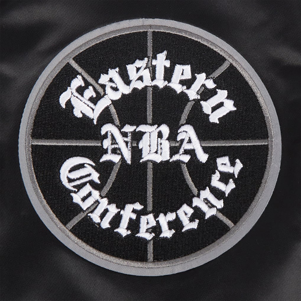 Brooklyn Nets Pro Standard Sublimated Satin Full-Snap Jacket - Black