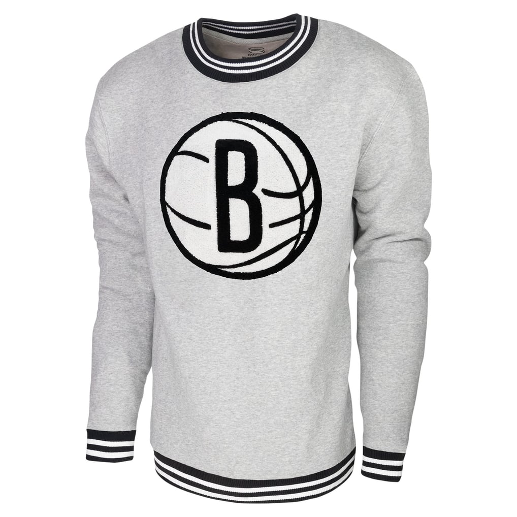 Brooklyn Nets Stadium Essentials Club Level Pullover Sweatshirt - Heather Gray