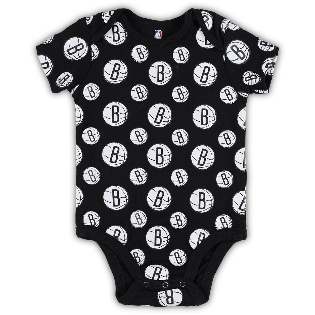 Brooklyn Nets Newborn & Infant Two-Pack Double Up Bodysuit Set - Gray