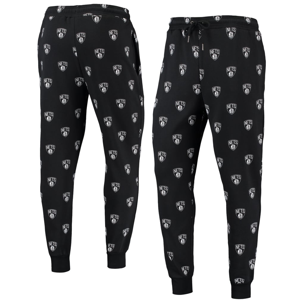 Brooklyn Nets The Wild Collective Allover Logo Jogger Pants - Black