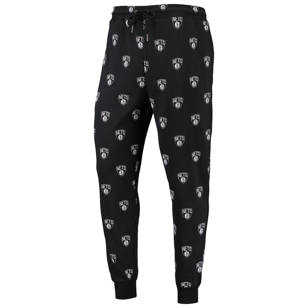 Brooklyn Nets The Wild Collective Allover Logo Jogger Pants - Black