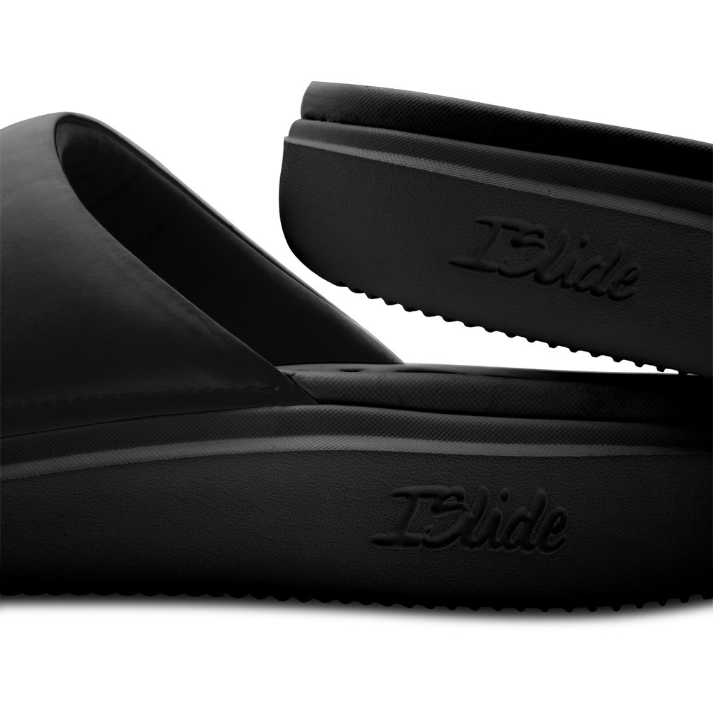 Brooklyn Nets ISlide Unisex Primary Motive Slide Sandals - Black