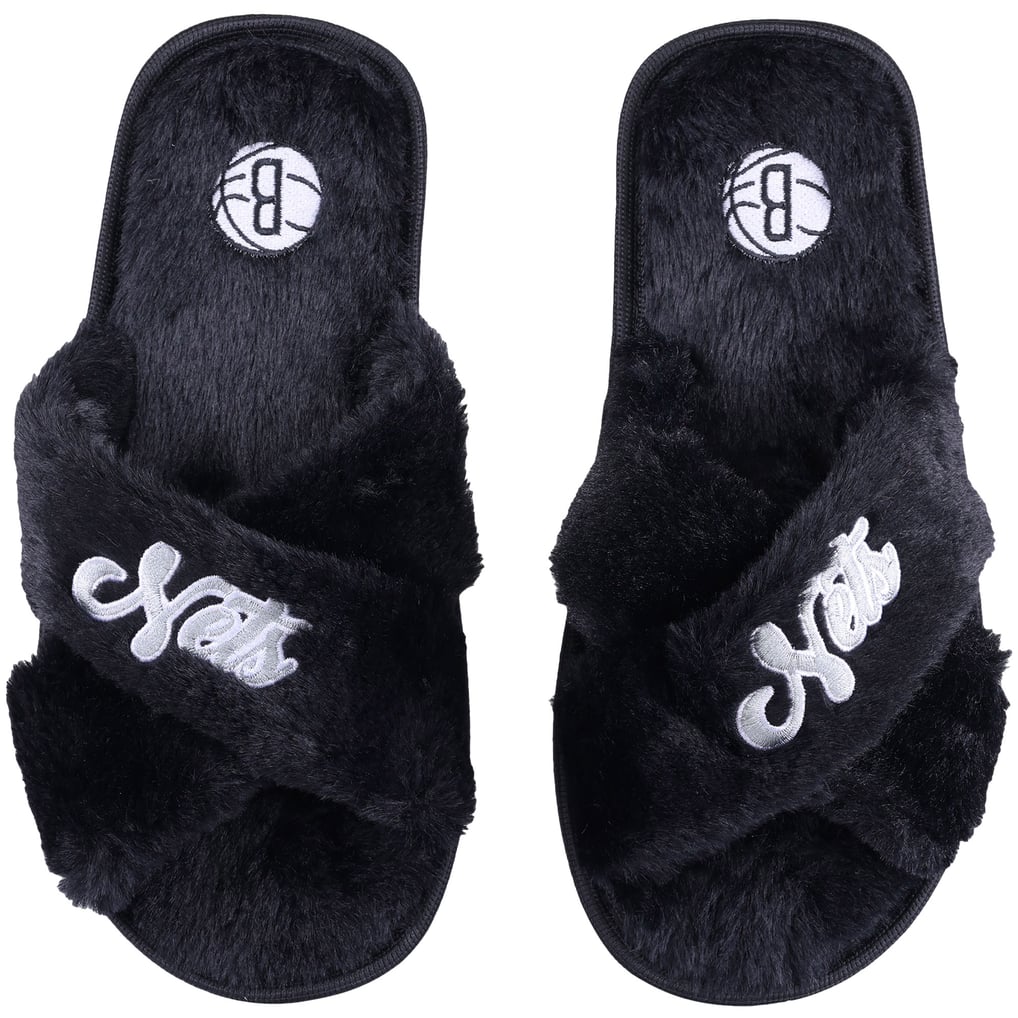 Brooklyn Nets FOCO Women's Script Cross Slide Slippers