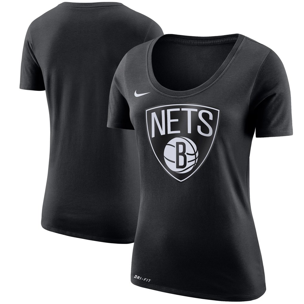 Brooklyn Nets Nike Women's Primary Logo T-Shirt - Black