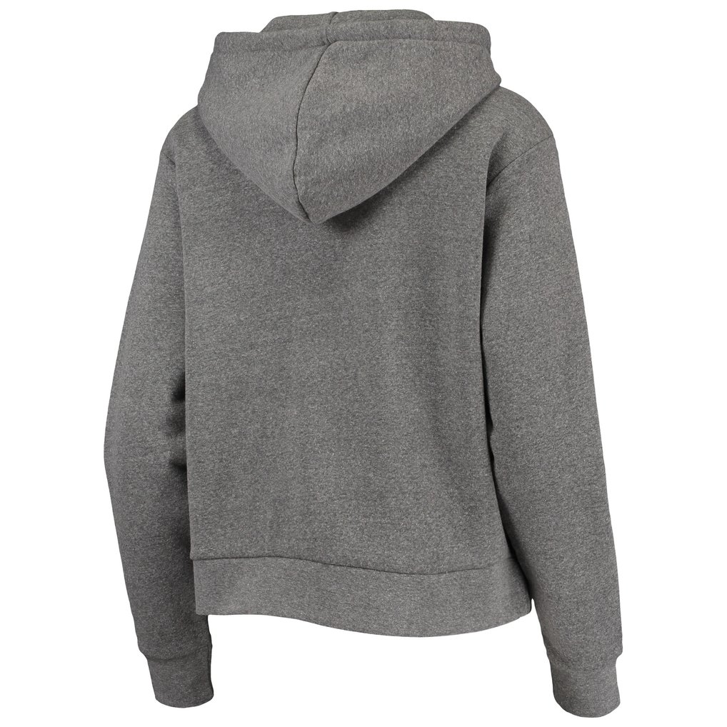 Brooklyn Nets Sportiqe Women's Moments Mixtape Ava Tri-Blend Pullover Hoodie - Heathered Gray