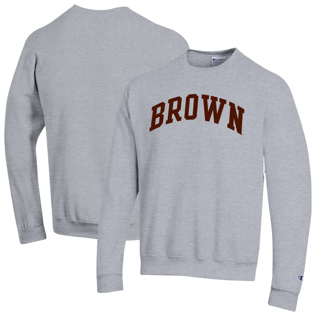  Brown Bears Champion Basic Arch Fleece Pullover Sweatshirt - Heather Gray