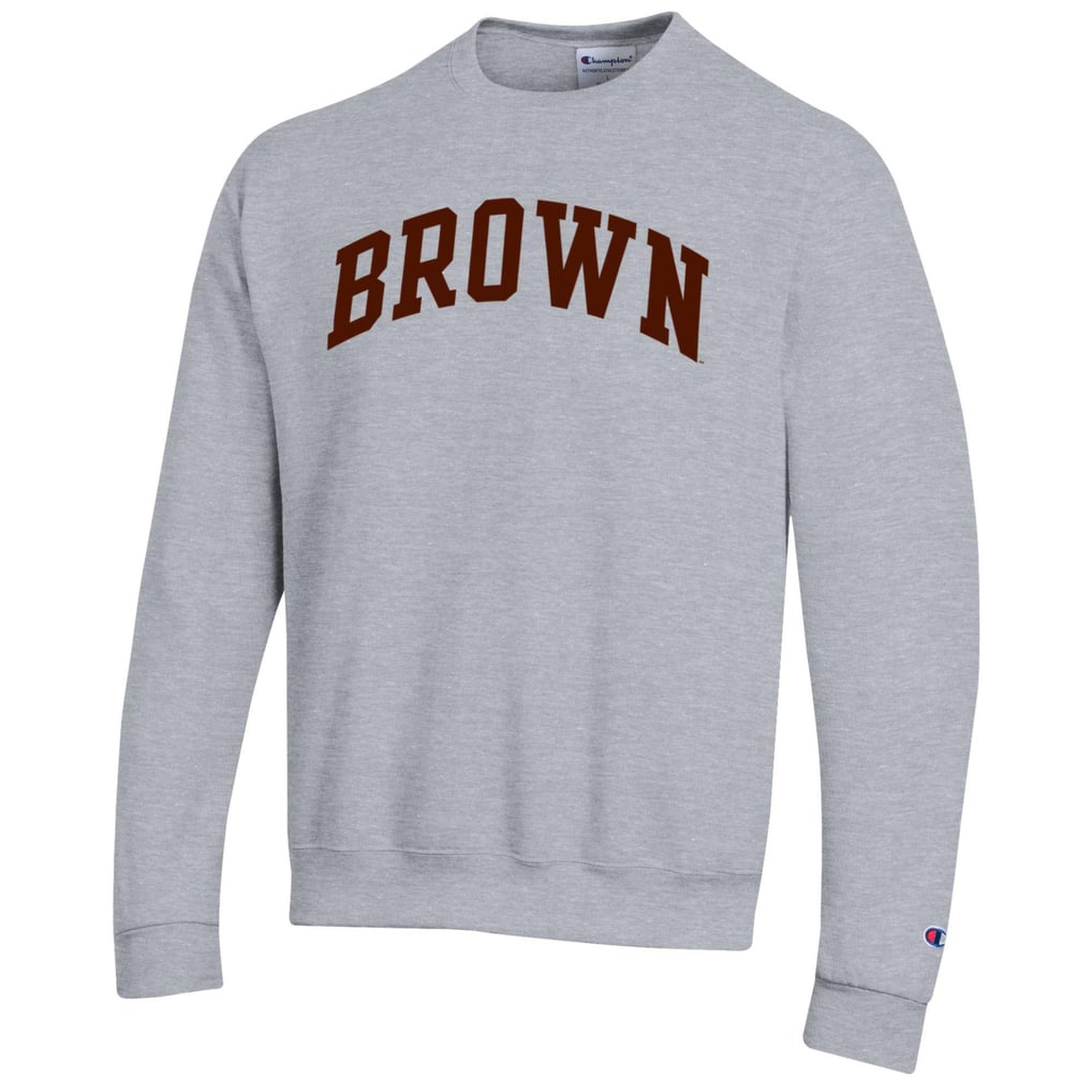  Brown Bears Champion Basic Arch Fleece Pullover Sweatshirt - Heather Gray