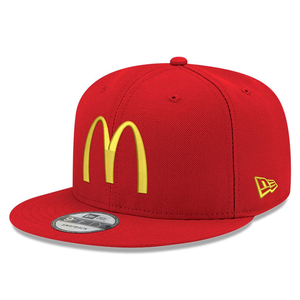 Bubba Wallace New Era McDonald's 9FIFTY Snapback Adjustable Hat - Scarlet