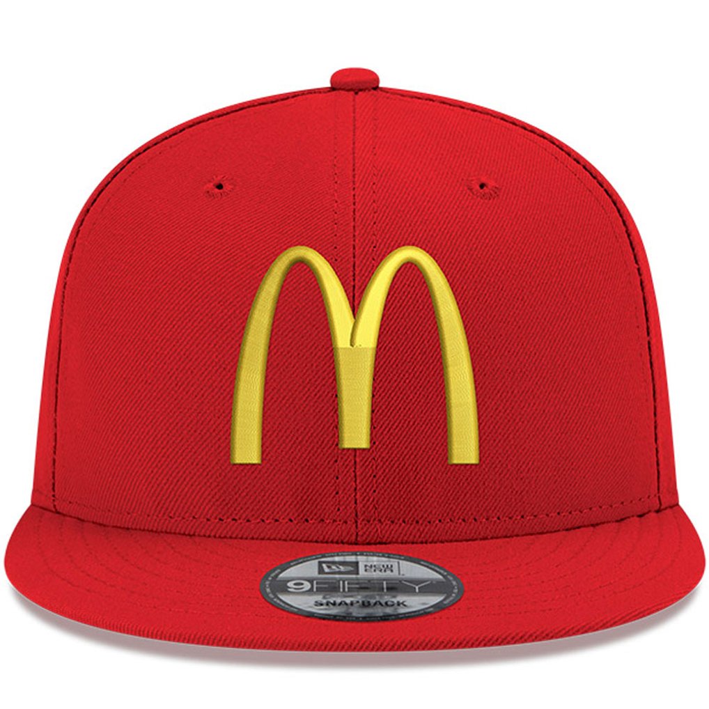 Bubba Wallace New Era McDonald's 9FIFTY Snapback Adjustable Hat - Scarlet