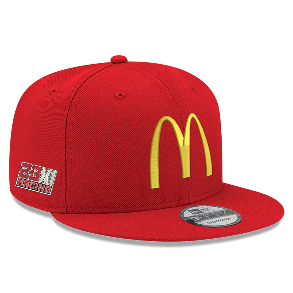 Bubba Wallace New Era McDonald's 9FIFTY Snapback Adjustable Hat - Scarlet