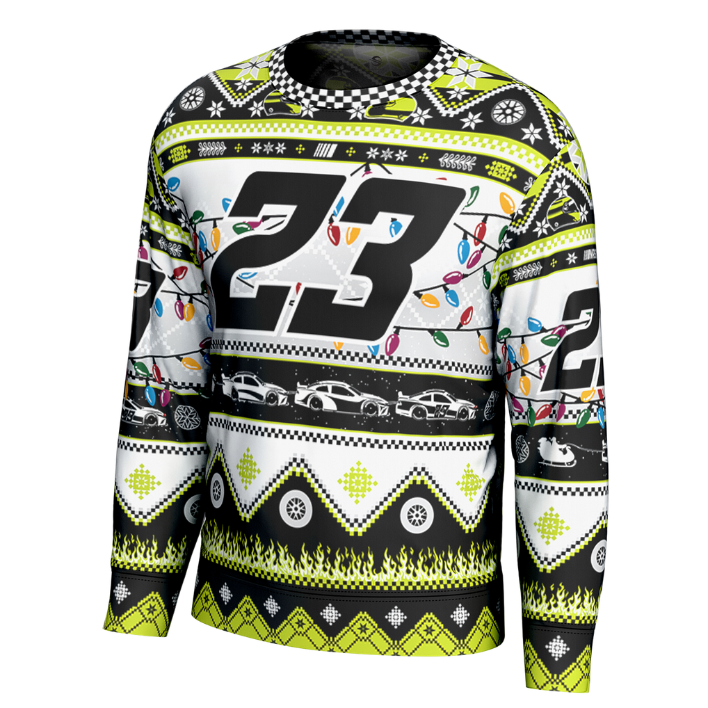 Bubba Wallace ProSphere Youth Holiday Sweater - Black