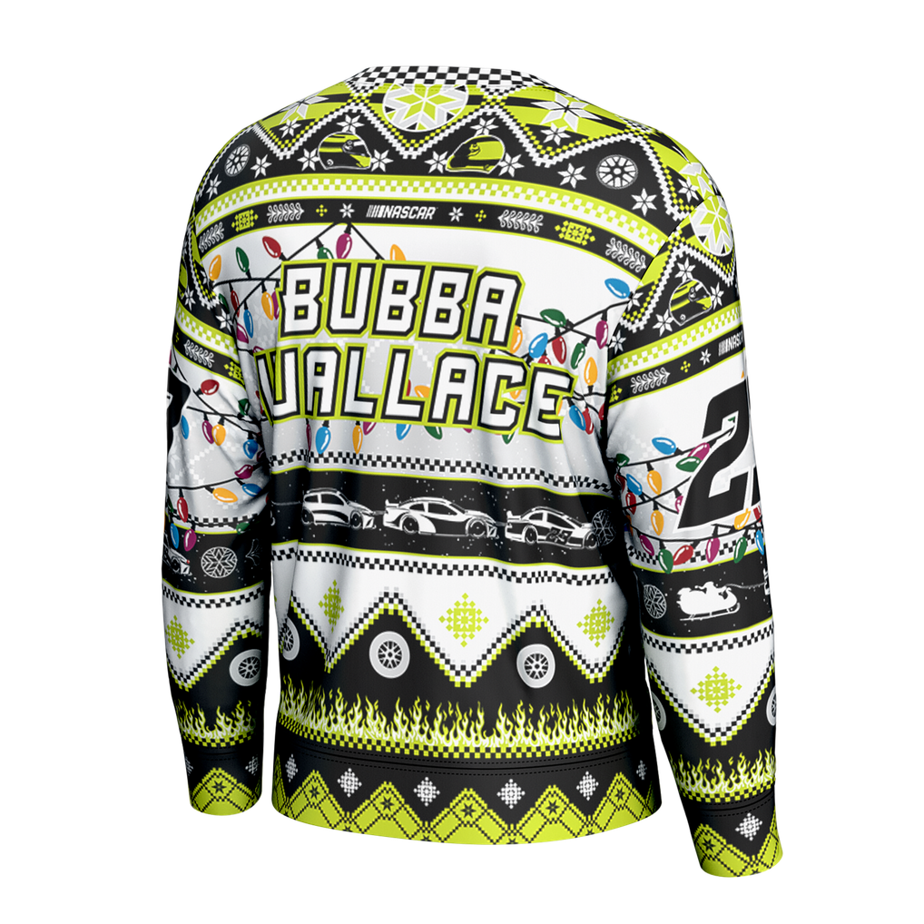 Bubba Wallace ProSphere Youth Holiday Sweater - Black