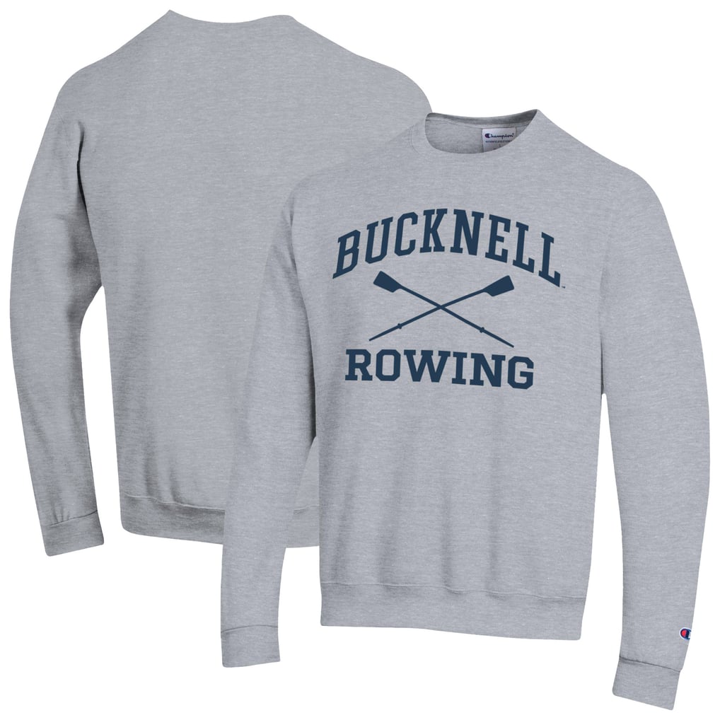 Bucknell Bison Champion Rowing Eco Powerblend Pullover Sweatshirt – Gray