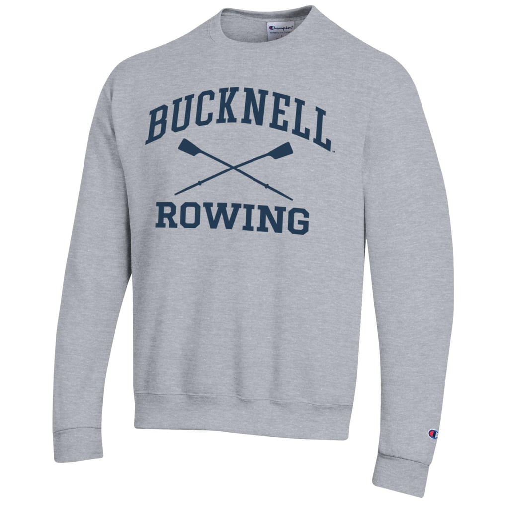 Bucknell Bison Champion Rowing Eco Powerblend Pullover Sweatshirt – Gray
