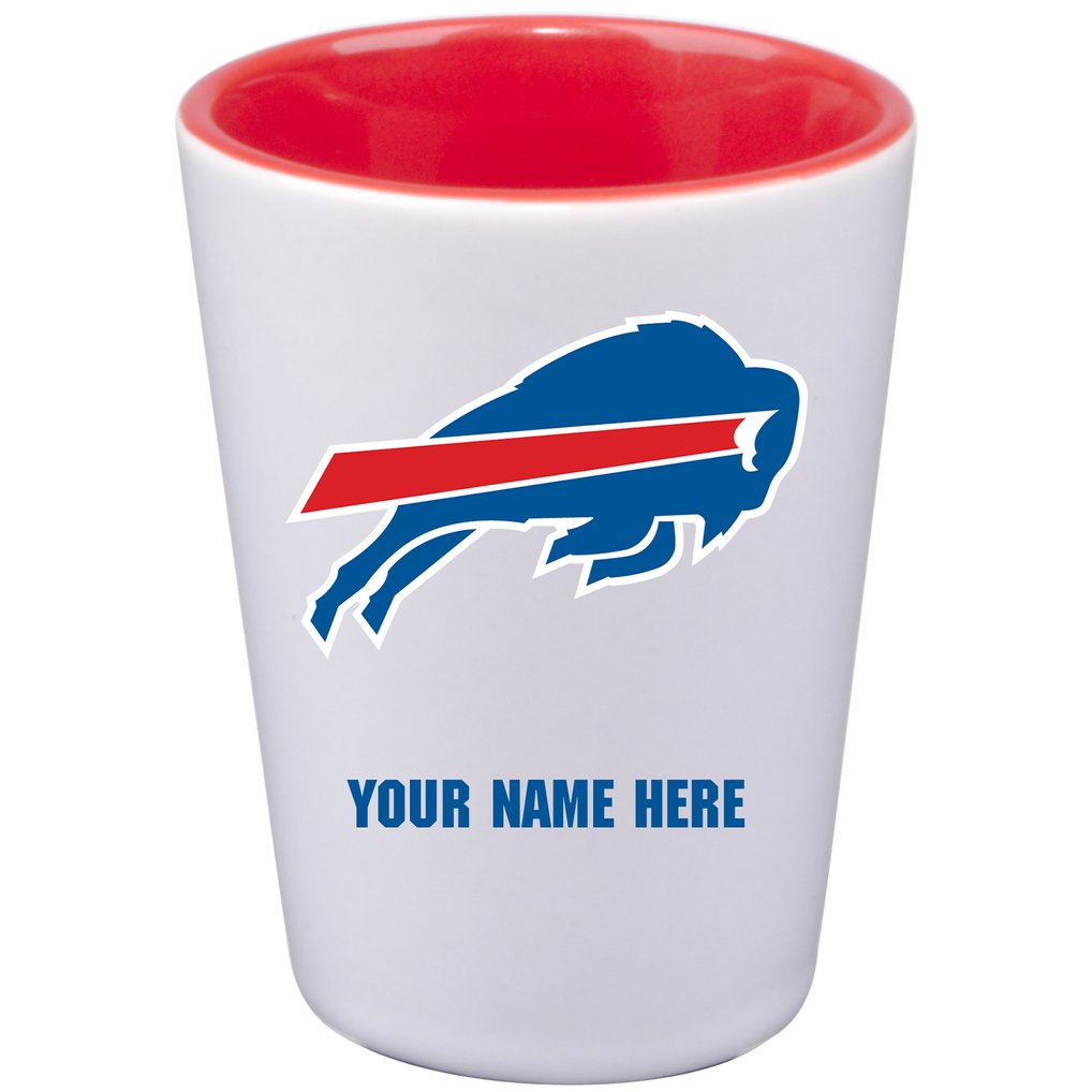 Buffalo Bills 2oz. Personalized Ceramic Shot Glass