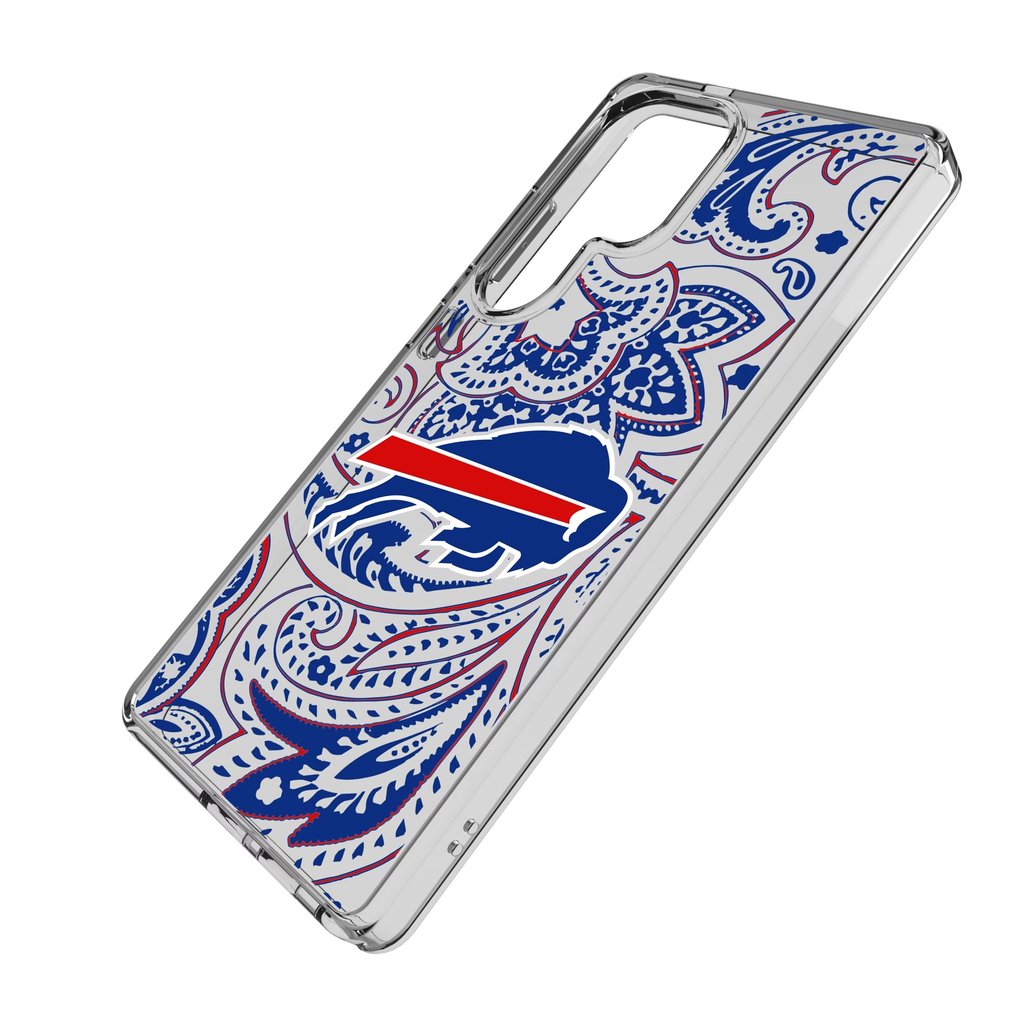 Buffalo Bills Galaxy Clear Paisley Design Case