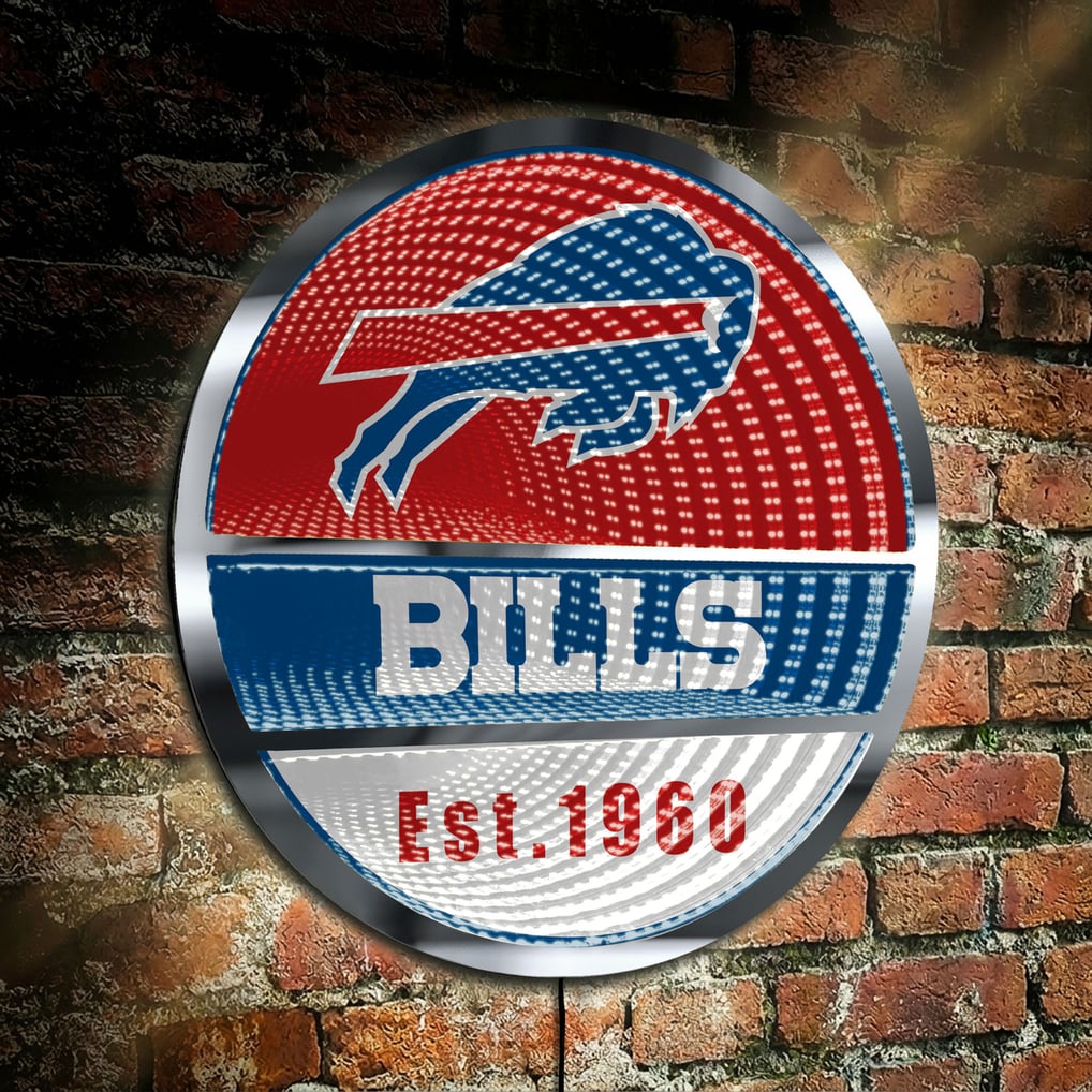 Buffalo Bills Three-Cell Circular Infinity Light
