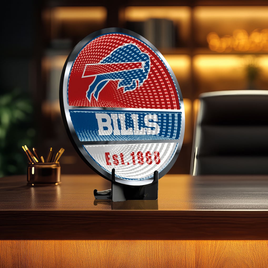 Buffalo Bills Three-Cell Circular Infinity Light