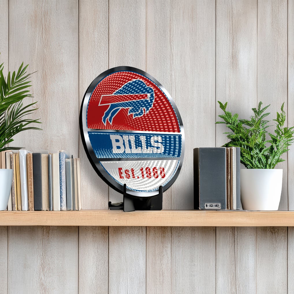 Buffalo Bills Three-Cell Circular Infinity Light