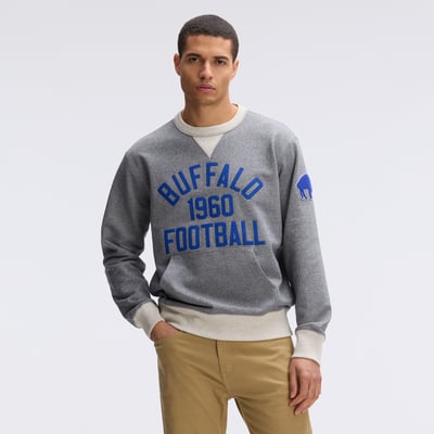 Buffalo Bills Fanatics IconicFleece Pocket Sweatshirt - Athletic Heather Gray