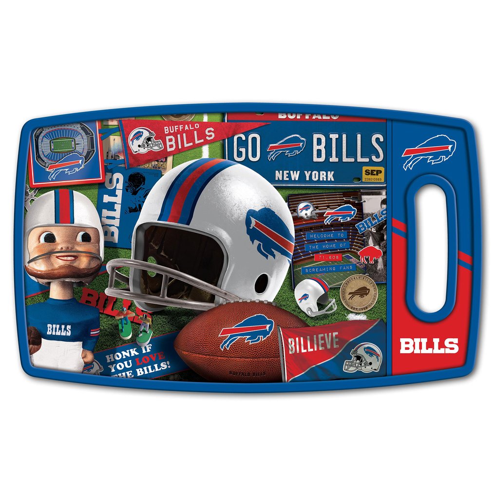 Buffalo Bills IDNA Retro Series Cutting Board