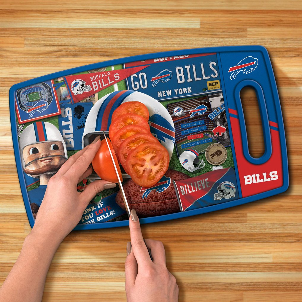 Buffalo Bills IDNA Retro Series Cutting Board