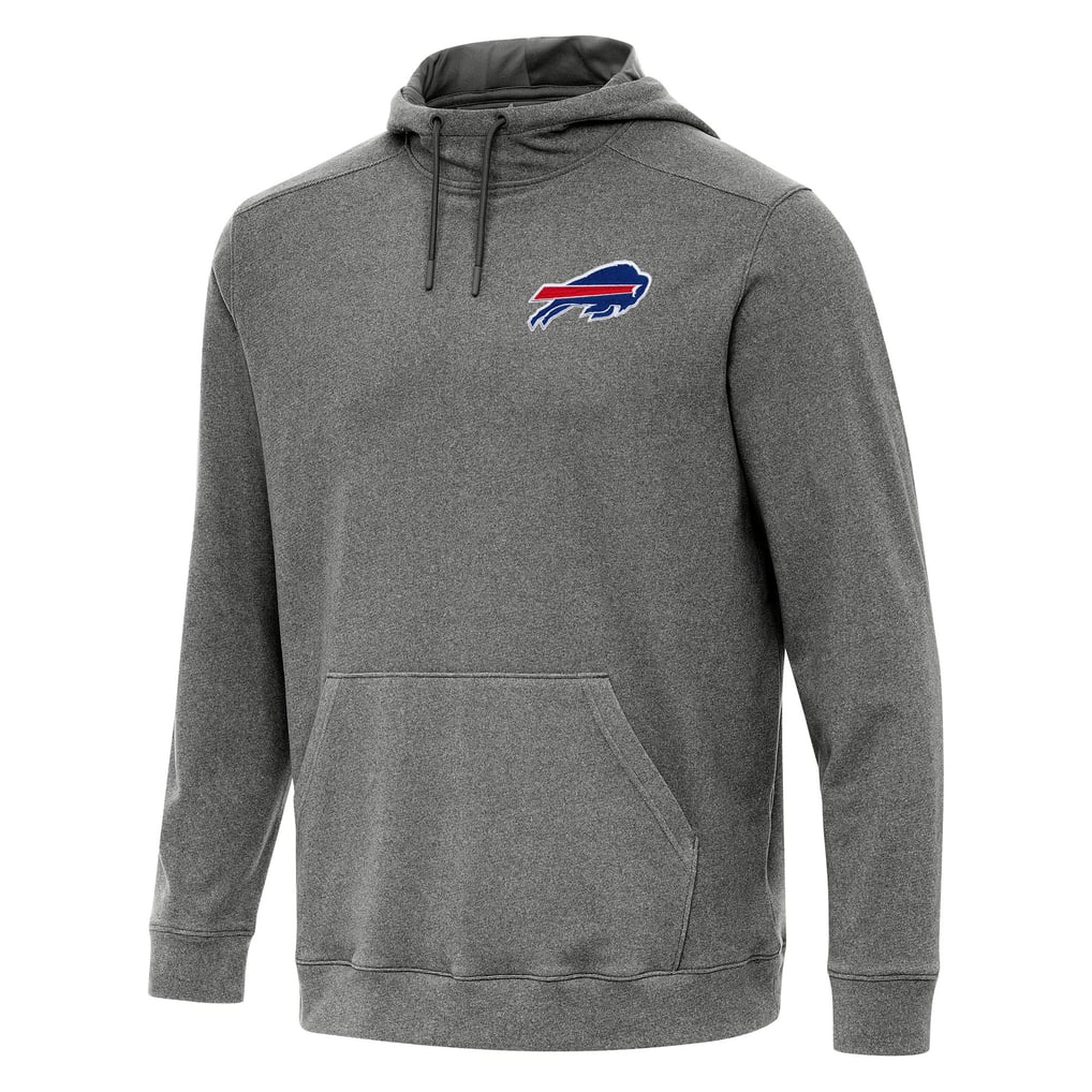 Buffalo Bills Antigua Cloud Pullover Hoodie - Heather Black