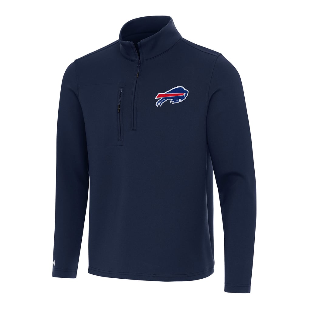 Buffalo Bills Antigua Insider Quarter-Zip Pullover Top - Navy