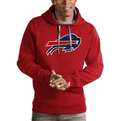 Buffalo Bills Antigua Victory Pullover Hoodie - Red