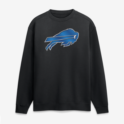 Buffalo Bills  Metallic Mascot Sweatshirt - Black