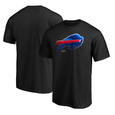 Buffalo Bills Midnight Mascot Team Logo T-Shirt - Black