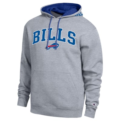  Buffalo Bills Champion Contrast Hoodie - Heather Gray/Royal