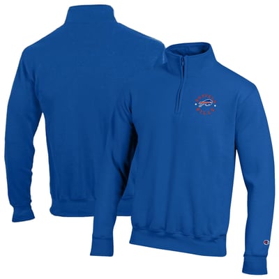 Buffalo Bills Champion Powerblend Quarter-Zip Pullover - Royal