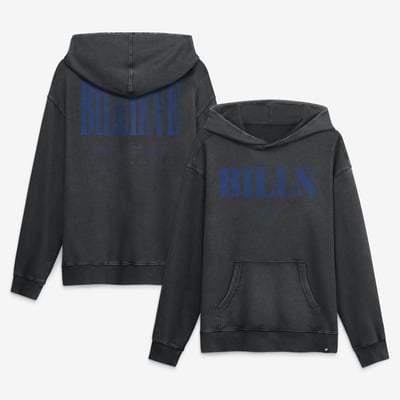 Buffalo Bills Fanatics Relaxed Intense Rivalry French Terry Hoodie - Black
