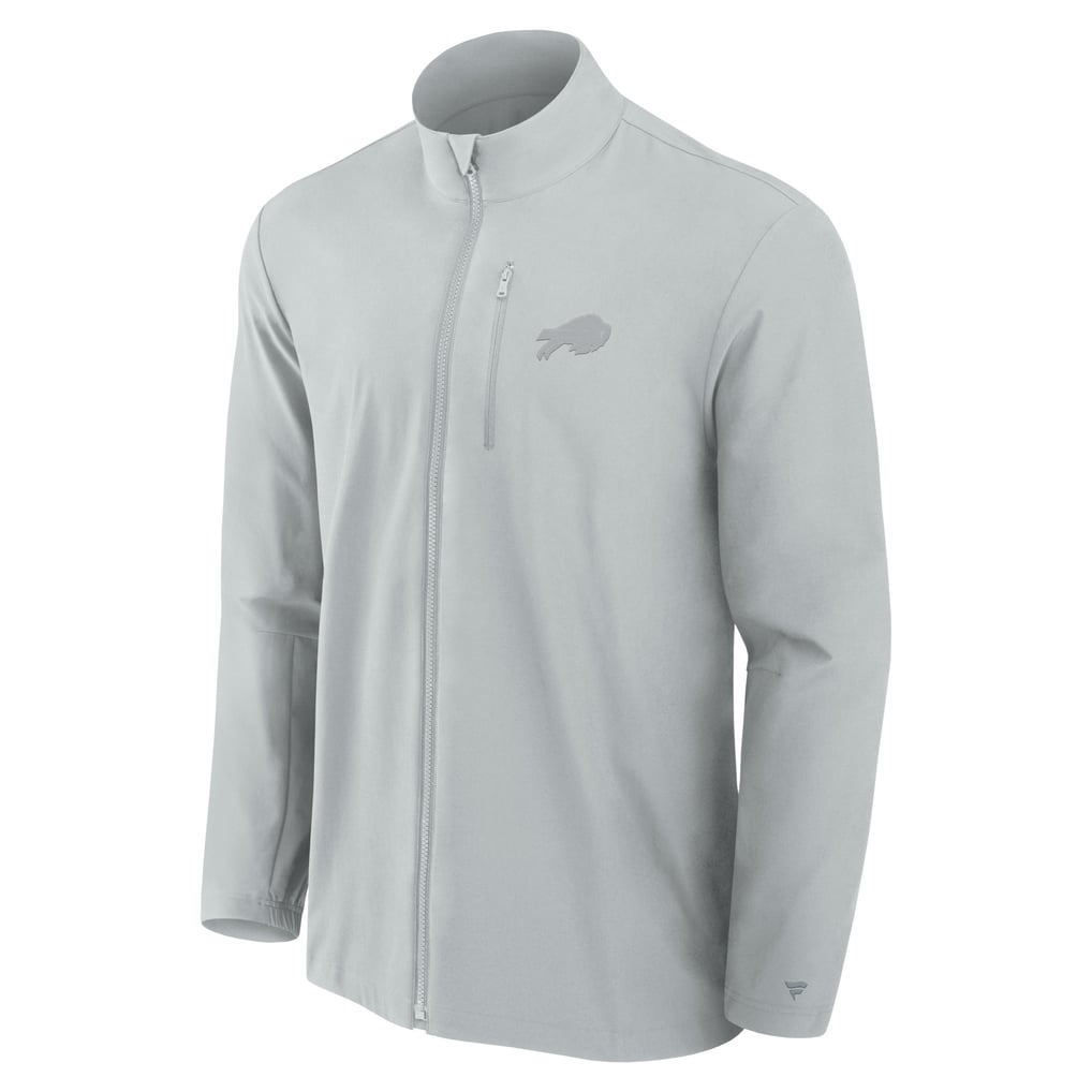 Buffalo Bills Fanatics Front Office Micro Tonal Lightweight Full-Zip Jacket - Gray